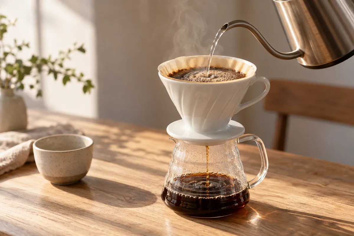 Cómo preparar café filtrado en V60: la receta de todos los días